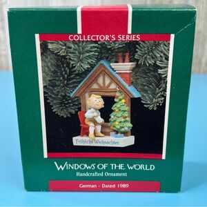 Hallmark Keepsake Ornament Windows Of The World Handcrafted German Dates 1989